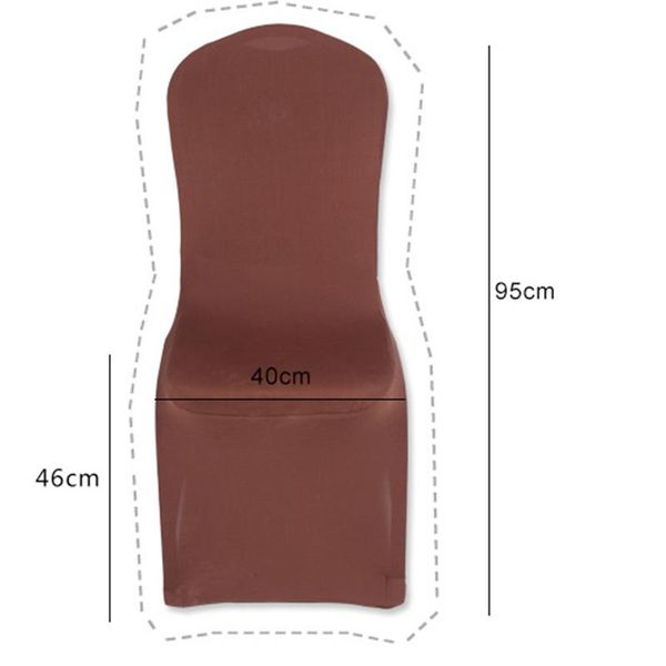 

solid color chair cover spandex stretch elastic slipcovers chair covers white for dining room kitchen wedding banquet l