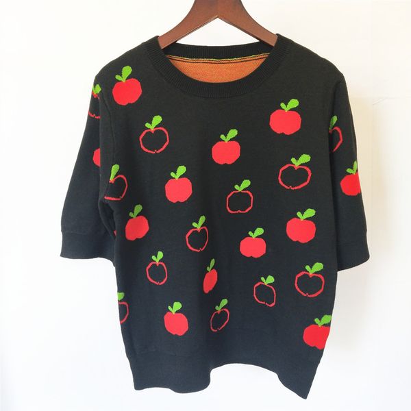 

2020 women's knits & tees t shirts ladies sweater new fashion printing womens casual sweater short sleeve pullovers plus size s-l, White