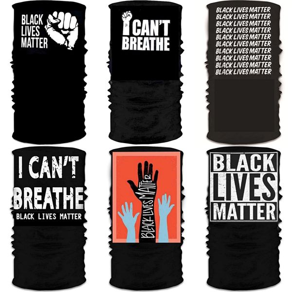 

i cant breathe shipping 3d skull magic scarves outdoor cycling face mask multifunctional bandana women men scarf neckerchief replace #590, Black