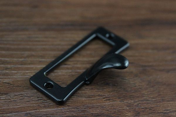 2019 Retro Black Office Library Drawer Tag Frame Metal Sign Label