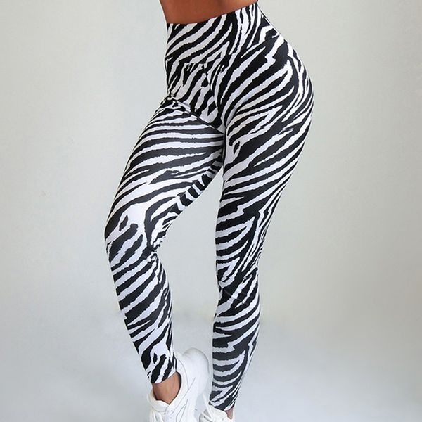 

women's leggings 2021 fitness women leopard snake printed casual, Black