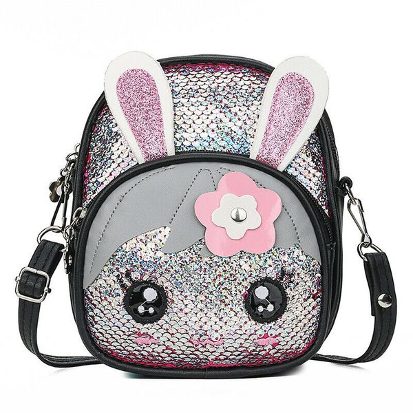 

new girls bag lovely sequins glitter bling schoolbag backpack travel shoulder bag fashion ears kids rucksack