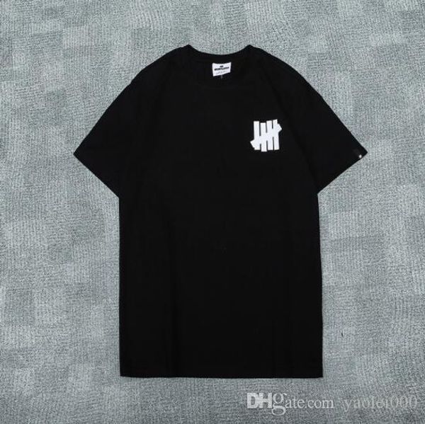 

discount men's fashion short-sleeved simple printed five-bar short-sleeved cotton simple casual t-shirt men's short-sleeved women, White;black