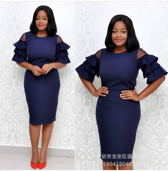 

2018 new summer fashion style african women dress, Red