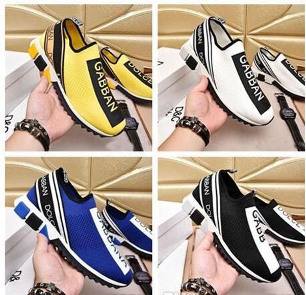 

2019 socks broken shoes low platform triple s mens casual women casual sports trainers dolce&gabbana dolcegabbana dg eur 35-45, Black