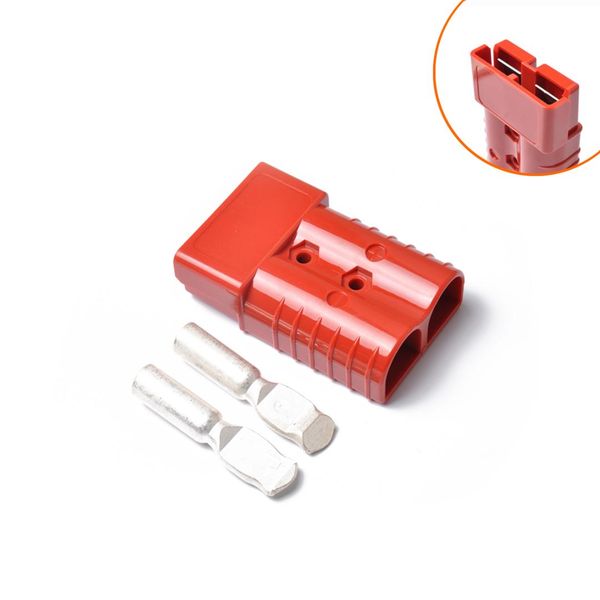 

350a 600v anderson plug connector forklift connector bipolar power red plug