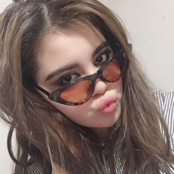 

2019 new fashion cute ladies cat eye sunglasses women vintage brand small sun glasses female uv400, White;black