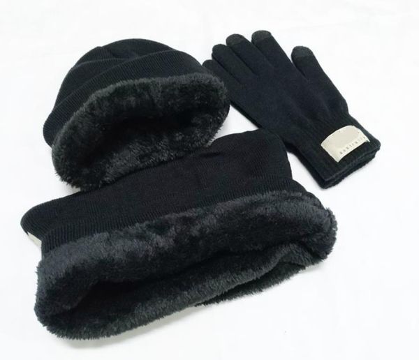 

scarf shipping brand hats fashion gloves hat three-piece for men women beanies warm leisure new elasticity knit beanie hat odvg, White;black