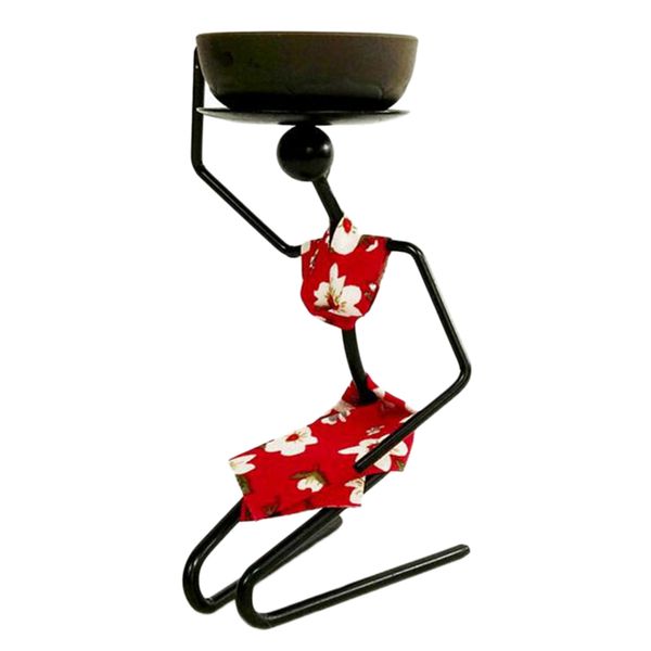 

iron women shaped candle holder candlestick stand metal tablehome decor