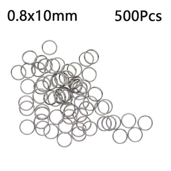 

stainless steel round split connecting rings kit small double jewelry making