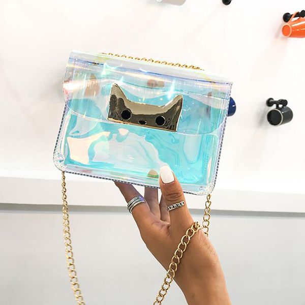 

crossbody bags for women 2020 laser transparent bags fashion women korean style shoulder bag messenger pvc waterproof beach bag