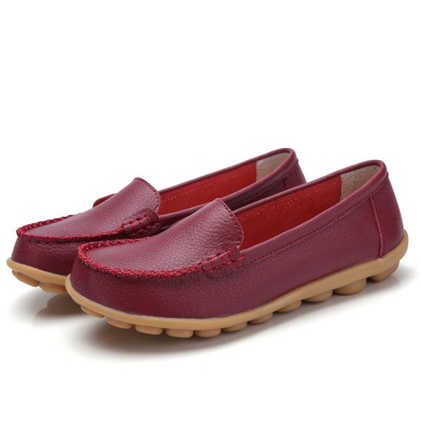 

new women flats shoes oxford flats shallow loafers women casual shoes round toe nurse womens ballet plus size 43, Black