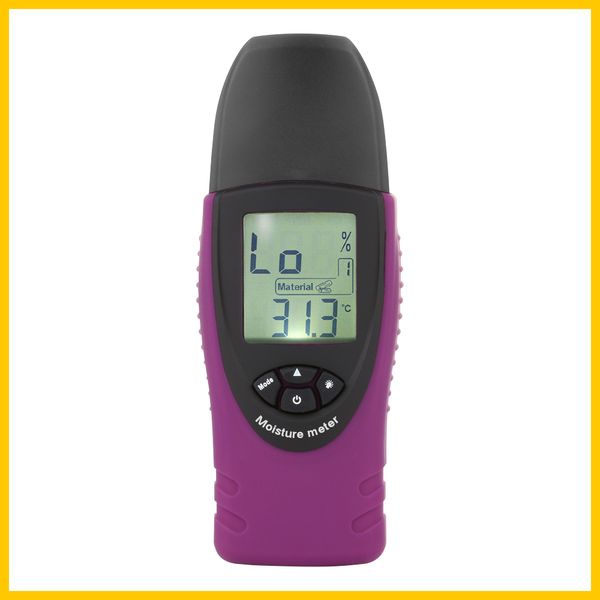 

professional handheld digital moisture meter humidity tester for wood concrete lcd display lcd display with backlight temperature