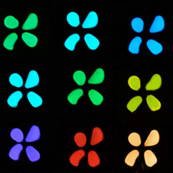 

100шт украшение сада камень светящаяся в темноте светящейся галька камни для supplies дорожки fish tank декора свадьба события