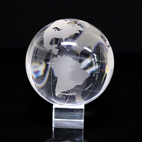 Globo De cristal Bola 3D Planetas Em Miniatura Modelo Esfera De Vidro Globo Ornamento Favores Do Casamento Temático De Viagem