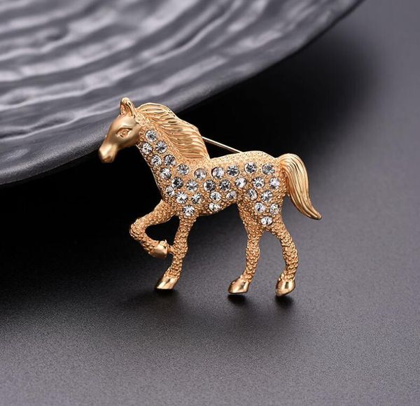 

fashion- exquisite fashion pony brooch alloy animal brooch clothing hundred matching accessories european and american cross-border, Gray