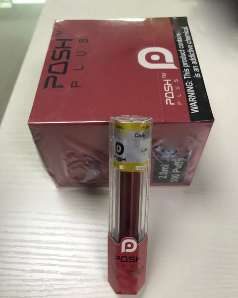 

Posh плюс одноразовые Vape Pen2.0ml Бобы Слейте с кодом безопасности Posh плюс одноразовое устройство 2,0 мл