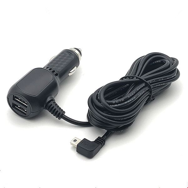5v 3 5a Curved Mini Usb Dash Cam Car Chargers With 2 Usb Port For