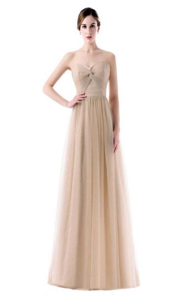 

Long Bridesmaid Dress Sweetheart Sleeveless Ruched Wedding Guest Dress A Line Backless Maid of Honor Dreess for Wedding