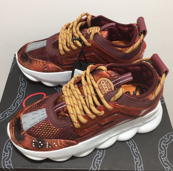 

new chain reaction luxury designer shoes for sale luxury fashion brands men and women casual shoes, Black