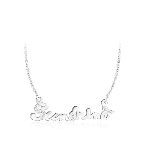 

chokers women jewelry sunshine necklace mosaic rhinestone stainless steel pendant for lover's gift n17021, Golden;silver
