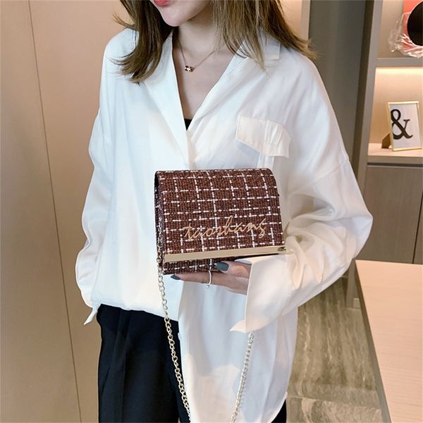 

2019 newl women shoulder bag leisure grid leather messenger bags all-purpose phone handbag pockets flip bags bolsas mujer saco