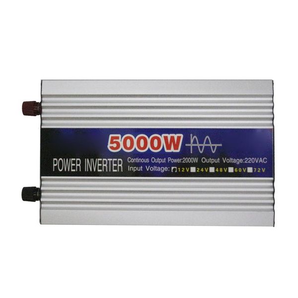 

5000w pure sine wave intelligent string inverter dual digital display power inverter car converter adapter with dual fan