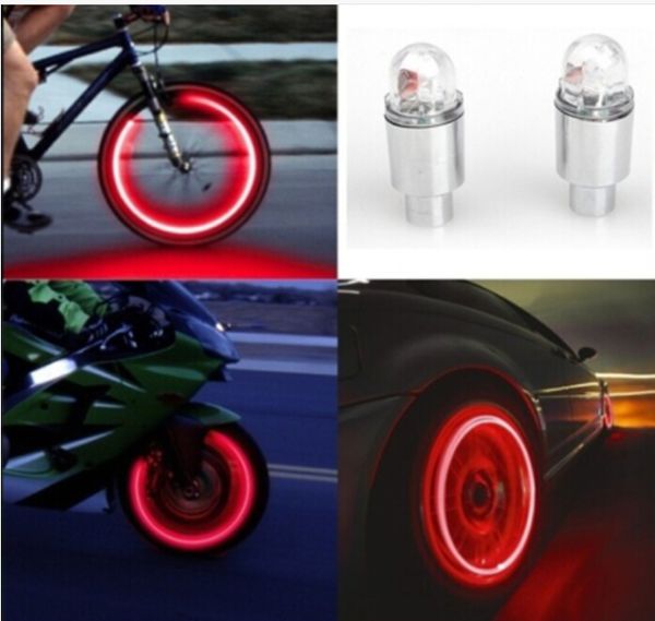 

auto accessories bike supplies neon car motorcycle wheel tyre valve cap flash led light lamp accessories auto car-styling #a