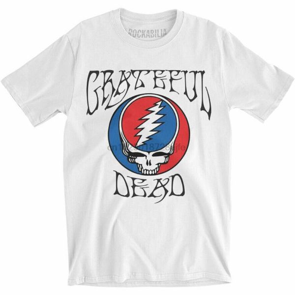 

grateful dead mens steal your face slim fit футболку white, White;black