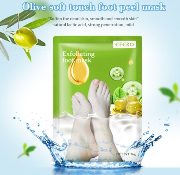 

olive exfoliating foot mask pedicure socks exfoliation aloe lavender feet mask remove dead skin heels foot peeling mask