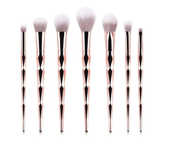 

beauty tools 7pcs makeup eye brushes set diamond plastic handle brush