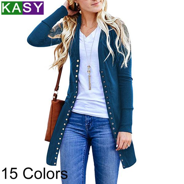 

autumn plus size striped cardigan sweaters for women 2019 winter long sleeve buttons kimino cardigan solid long knitwear, White
