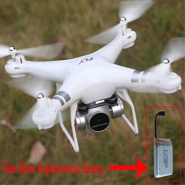 

WiFi FPV Drone Wide Angle With HD Camera RC Drone Live Helicopter Extra Battery