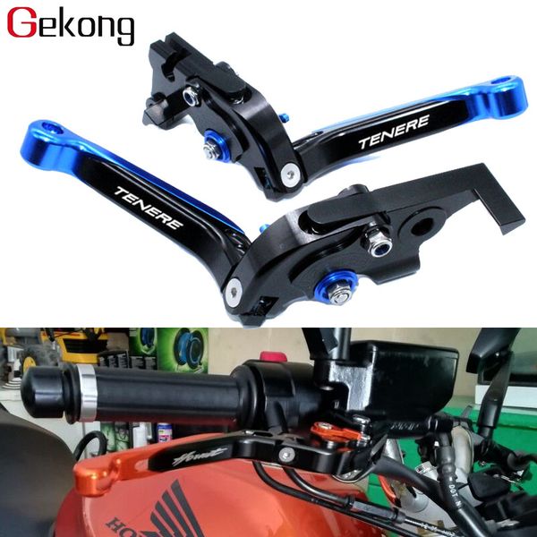 

for xt660z tenere 2008 2009 2010 2020 motorcycle foldable extendable brake clutch levers with logo