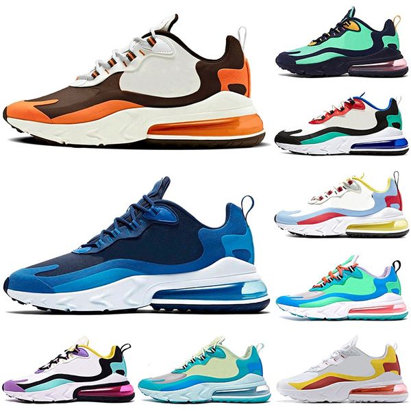 

men and women react shoes travis scotts bauhaus blue volt electro green outdoor running sneakers designer des chaussures