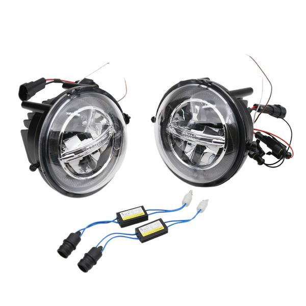 

2pcs led fog lamp with angel eyes drl led daytime running lights for mini cooper r55 r56 r57 r58 r59 r60 r61