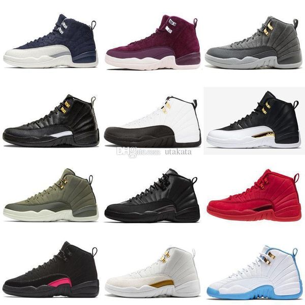 

12 12s ovo white gym red wntr the master basketball shoes men taxi flu game french blue cny retro sneakers shoes
