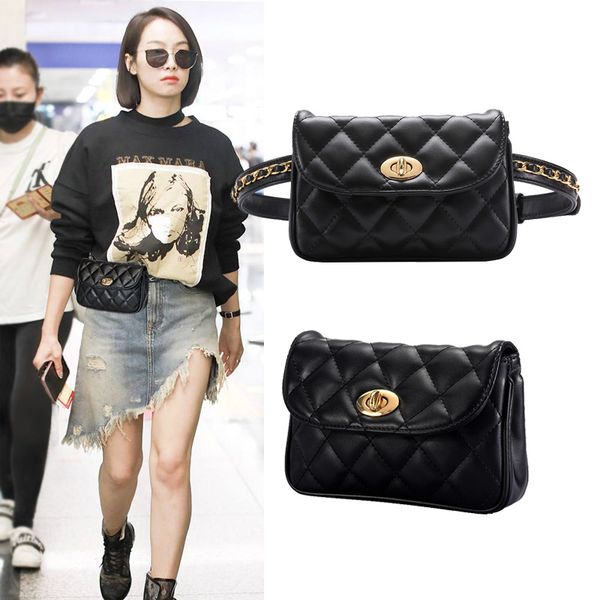 

korean version of the ladies trend rhombic dual-use messenger bag fashion casual small sachet chain jeweler shopping bag