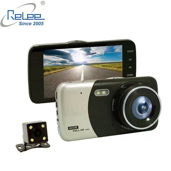 

2019 hign quality 2ch camera 3.6inch display night vision car dvr full hd 1080p dual car camera