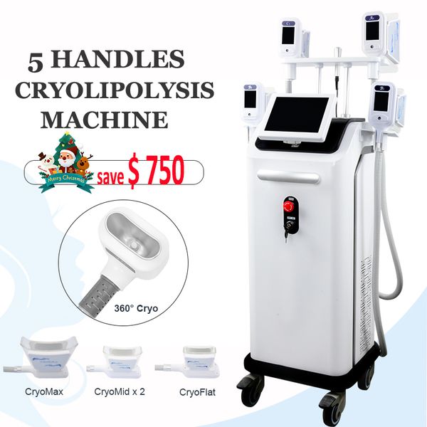 

high end cryolipolysis fat ing machine cool body slimming 4 handpieces work together e belly fat away