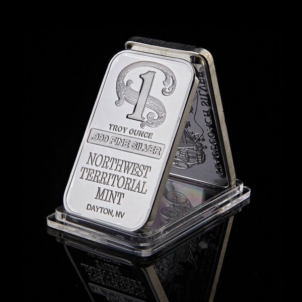 

1 oz bmerican bar troy ounce 999 fine silver northwest territorial mint new
