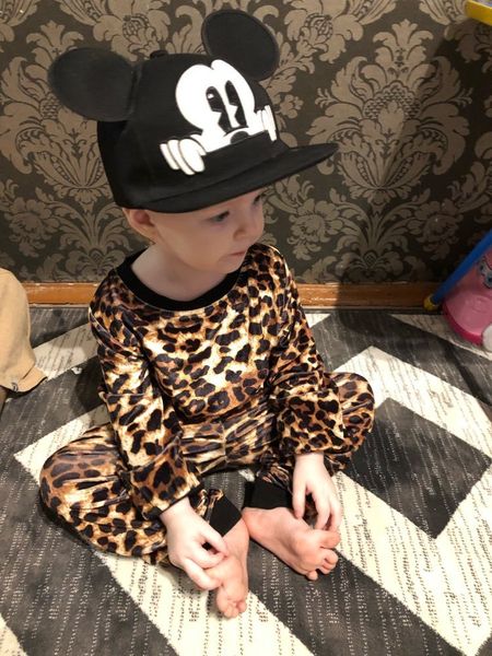 

toddler kids baby girl clothes fashion leopard pants 2pcs outfits clothing set sport suit children tracksuit y190518, White