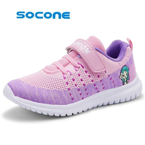 

2019 woven children's shoes non-slip lightweight running shoes girls sports kids breathable walking