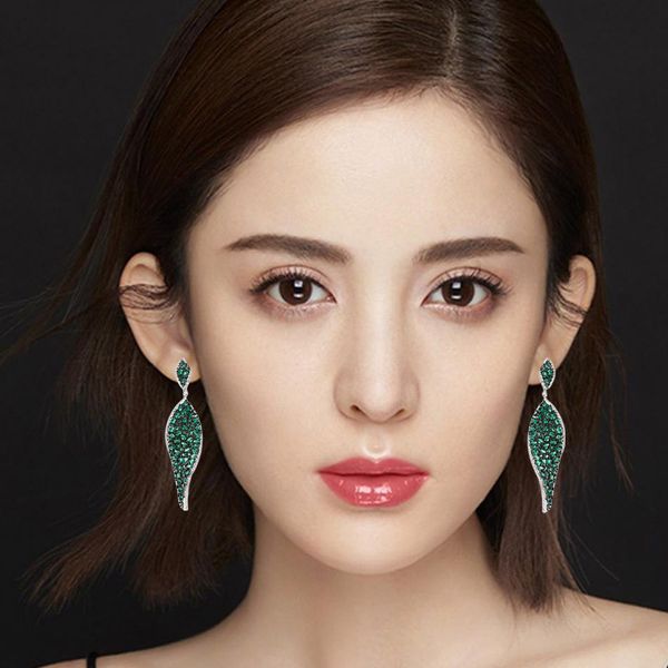 

cross border european and american earrings womens retro setting zircon ultra sparkle korean temperament versatile atmosphere simple factory, Golden;silver