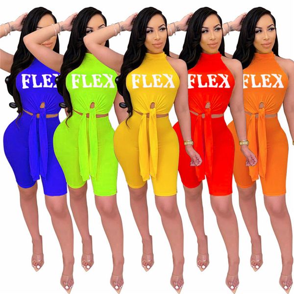 

plus size 3x summer women plain two piece set sleeveless bandage t-shirt shorts casual trendy outfits designer letter sportswear 3132, Black;gray