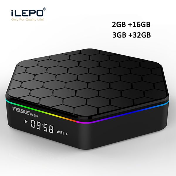 

t95z plus android tv box 2gb 16gb amlogic s912 octa core android 7.1 4k media player 3gb 32gb dual wifi bluetooth 1000m