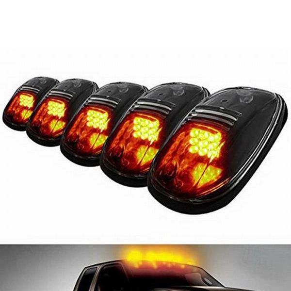 

5pcs 9w 12led abs cab roof marker light running clearance light for dodge pick-up truck amber color car dome