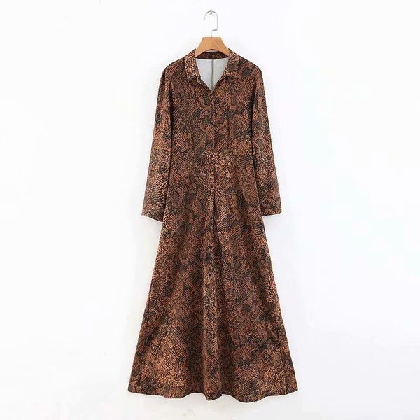 

xl45-2541 european and american fashion serpentine printed dresseswomen dress vestidos de verano summer dress, Black;gray