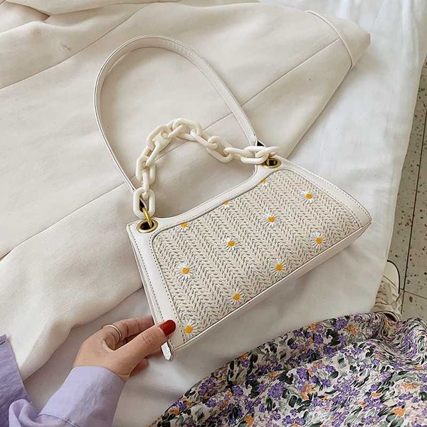 

плеча сумки женские сумки lace crossbody totes 2020 новая мода большой плетеный багета леди