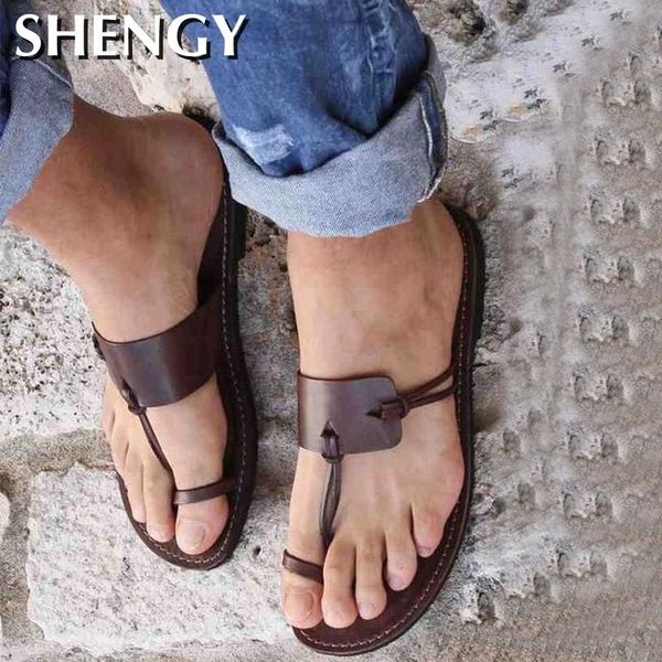 

sandals 2021 retro men's summer beach casual shoes neutral gladiator flat outdoor ladies slippers large size 35-48, Black
